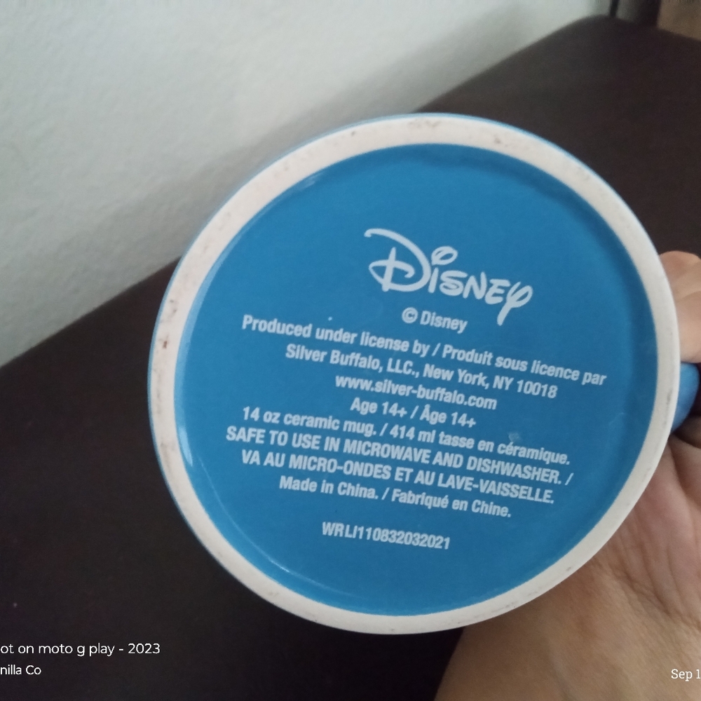 Disney Women's/Men's Lilo and Stitch Ohana Means Family Ceramic Coffee Mug Blue - Picture 4 of 4